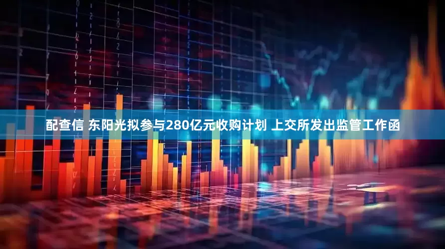 配查信 东阳光拟参与280亿元收购计划 上交所发出监管工作函