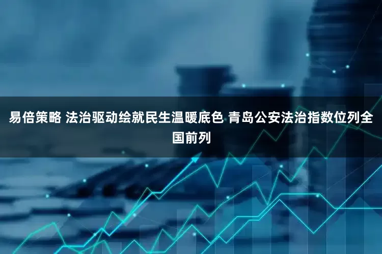 易倍策略 法治驱动绘就民生温暖底色 青岛公安法治指数位列全国前列